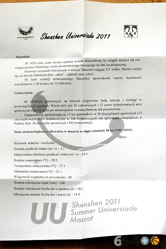 10/19 Przygotowania koszykarek do Letniej Uniwersjady w Chinach