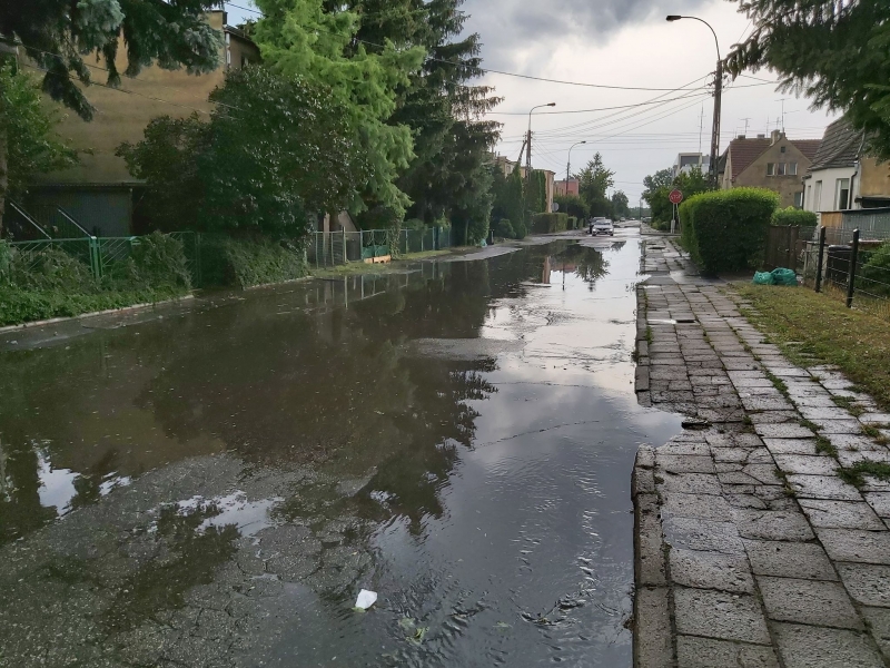 5/15 Piątkowa ulewa i gradobicie nad Gorzowem