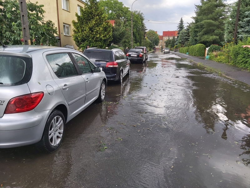 6/15 Piątkowa ulewa i gradobicie nad Gorzowem