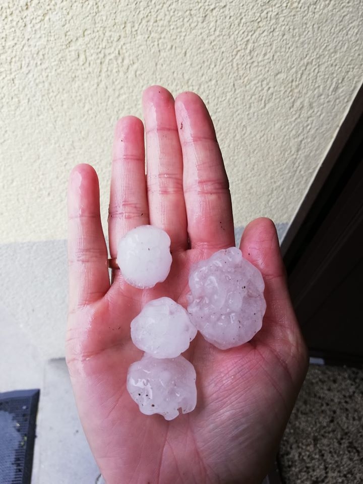 14/15 Piątkowa ulewa i gradobicie nad Gorzowem