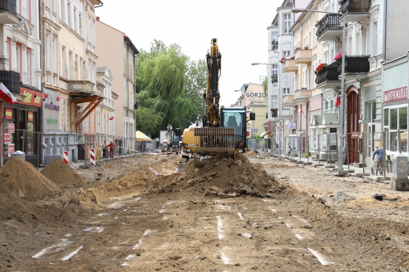 5/9 Postęp prac na remontowanej ul. Chrobrego