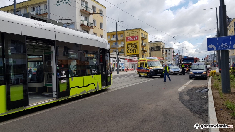 3/14 Zdarzenie tramwaju z osobówką w Gorzowie