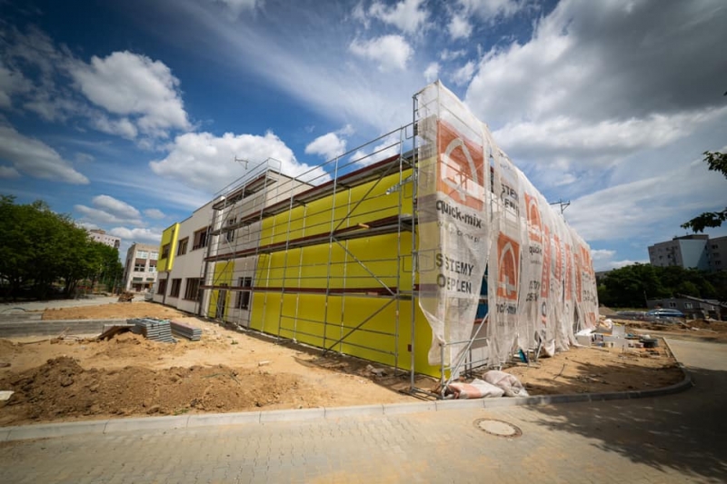 10/20 Postępy prac przy rozbudowie SP20