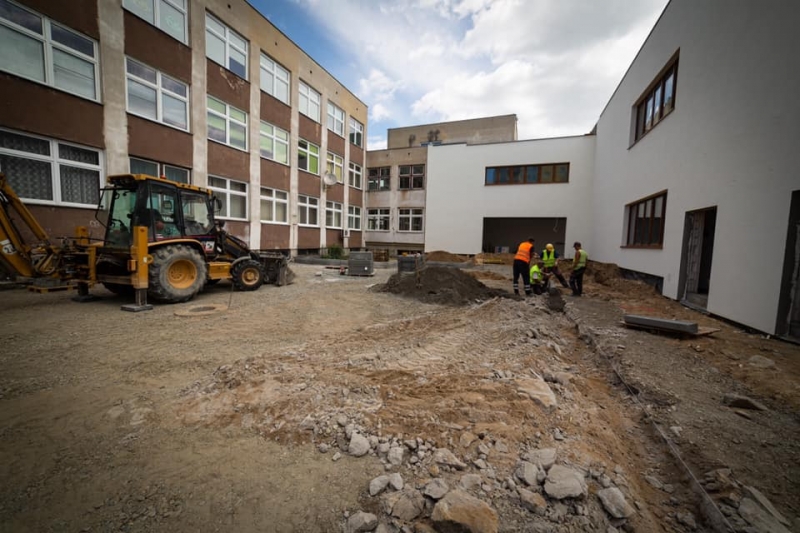 13/20 Postępy prac przy rozbudowie SP20