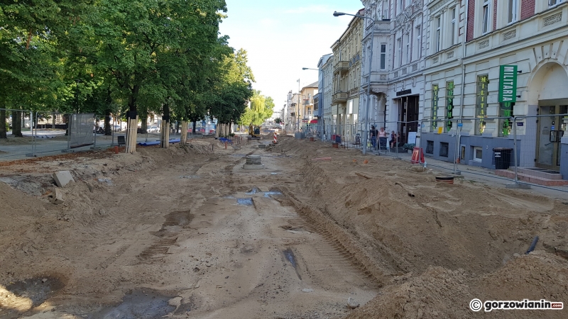 10/19 Postęp prac przy ul. Chrobrego i Mieszka I