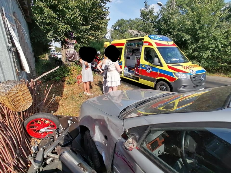 4/6 Zderzenie daewoo i motocykla