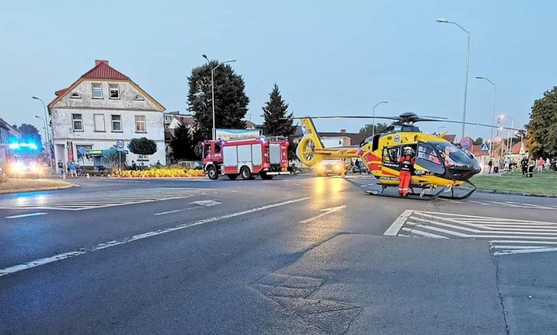 2/4 Zabezpieczanie lądowania śmigłowca LPR w Skwierzynie