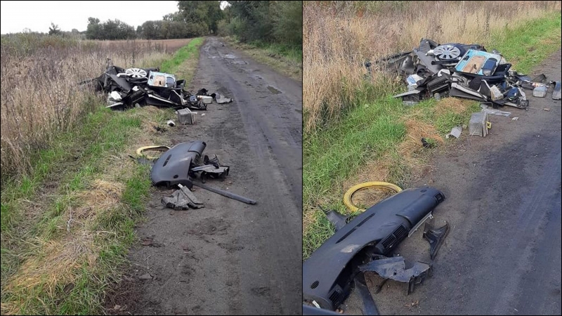 3/3 Porzucone części samochodowe w Lubczynie