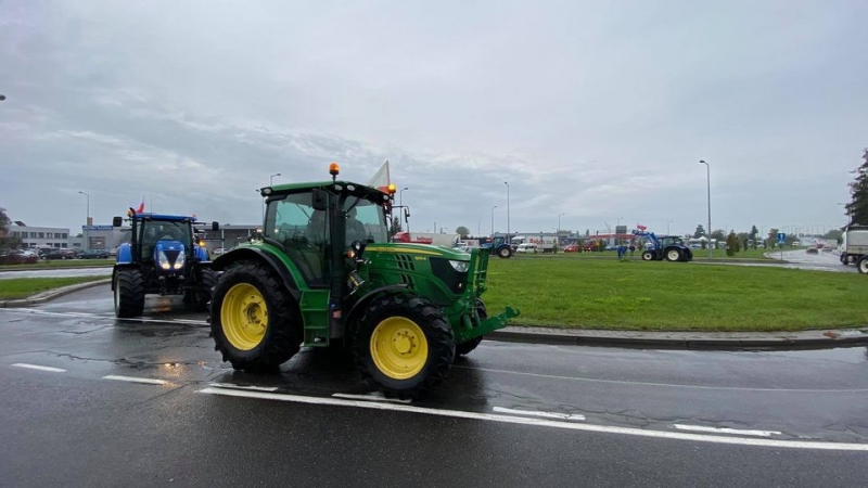 1/4 Protest rolników na Kasprzaka w Gorzowie