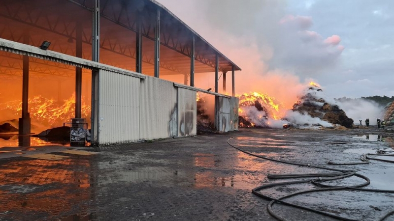 10/14 Pożar fabryki w Przytocznej