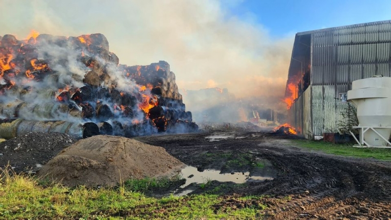 11/14 Pożar fabryki w Przytocznej