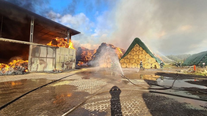 12/14 Pożar fabryki w Przytocznej