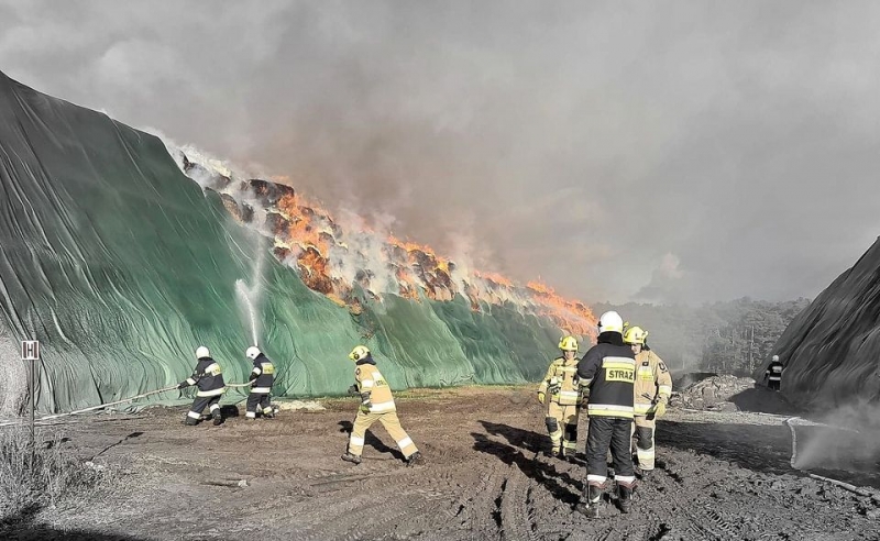 13/14 Pożar fabryki w Przytocznej