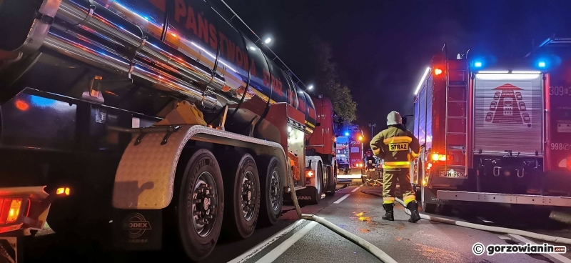 3/7 Pożar ciężarówki w Zdroisku