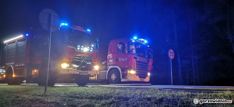 4/7 Pożar ciężarówki w Zdroisku