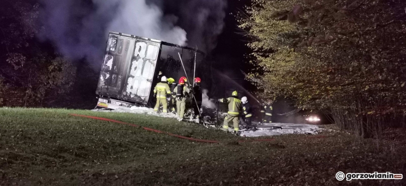 6/7 Pożar ciężarówki w Zdroisku