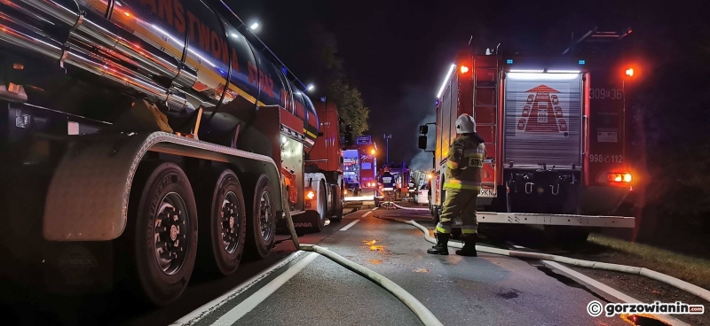 7/7 Pożar ciężarówki w Zdroisku