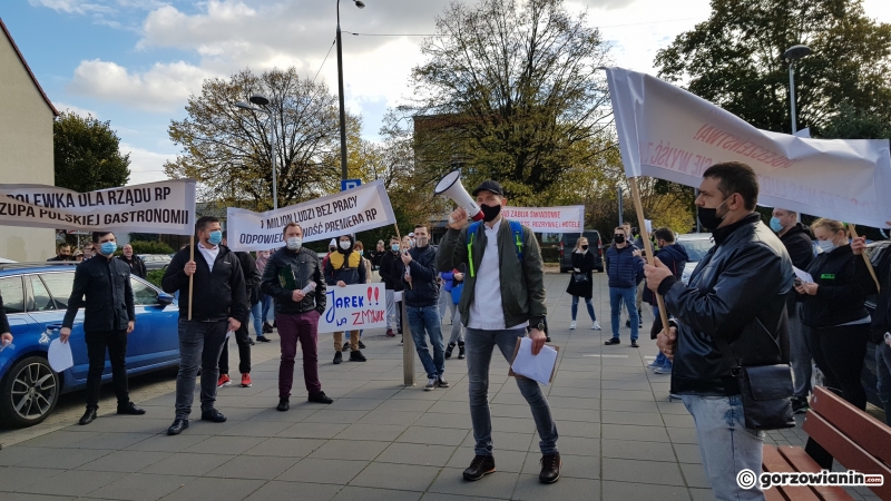 4/10 Protest branży gastronomicznej w Gorzowie