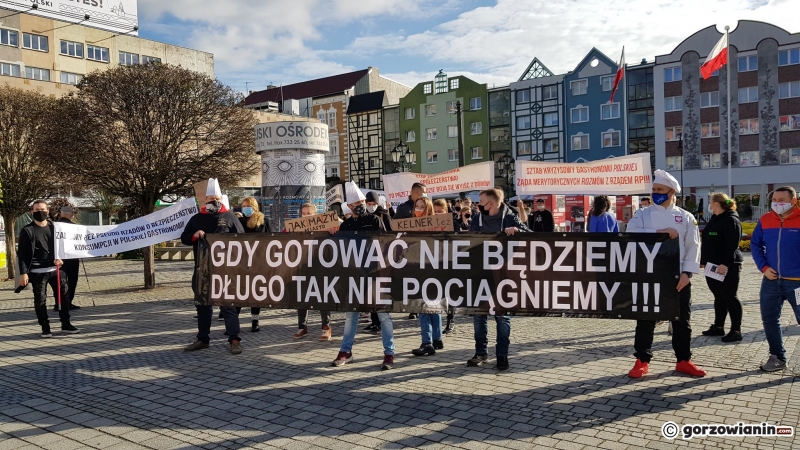 6/10 Protest branży gastronomicznej w Gorzowie
