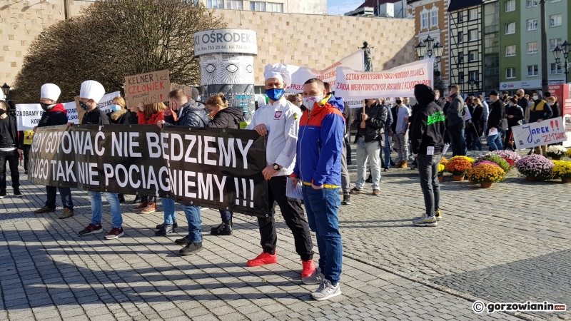 8/10 Protest branży gastronomicznej w Gorzowie