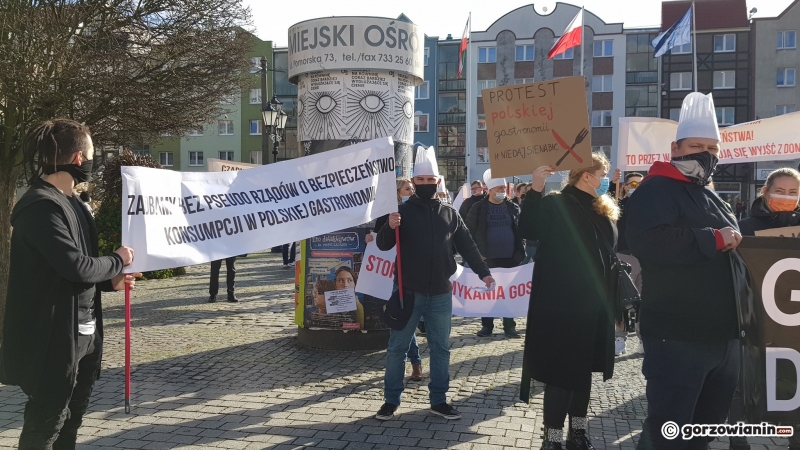 10/10 Protest branży gastronomicznej w Gorzowie