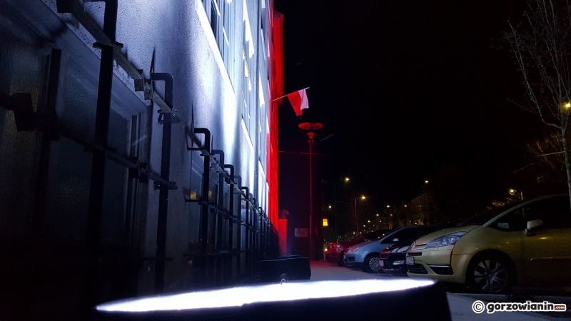 3/11 Biało-czerwone iluminacje w Gorzowie