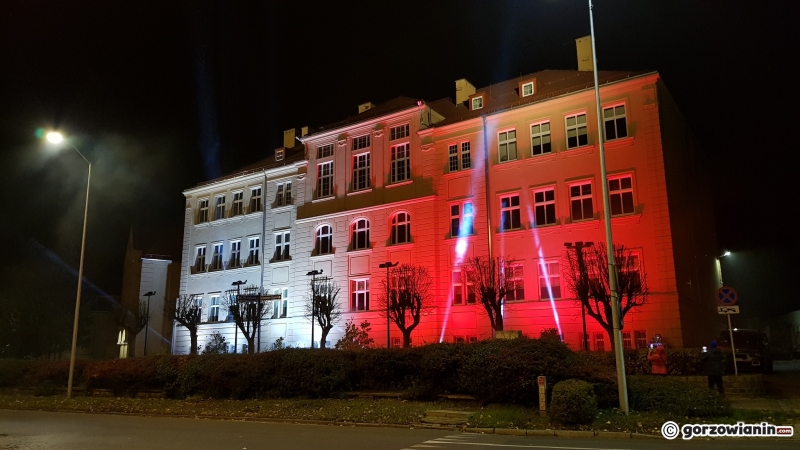 4/11 Biało-czerwone iluminacje w Gorzowie