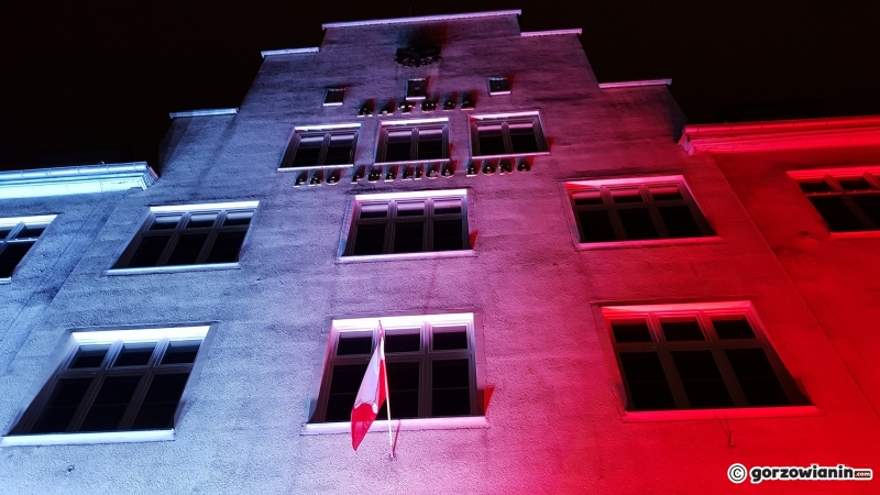 6/11 Biało-czerwone iluminacje w Gorzowie