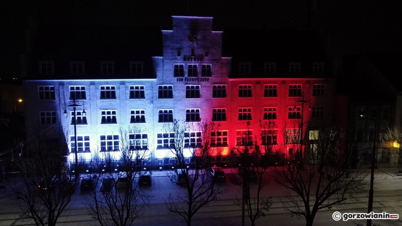 9/11 Biało-czerwone iluminacje w Gorzowie