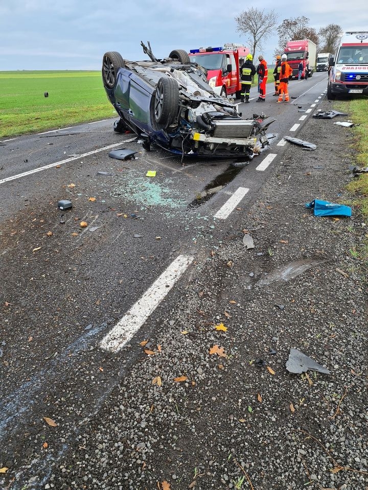 2/4 Wypadek na DK22 koło Strzelec Krajeńskich