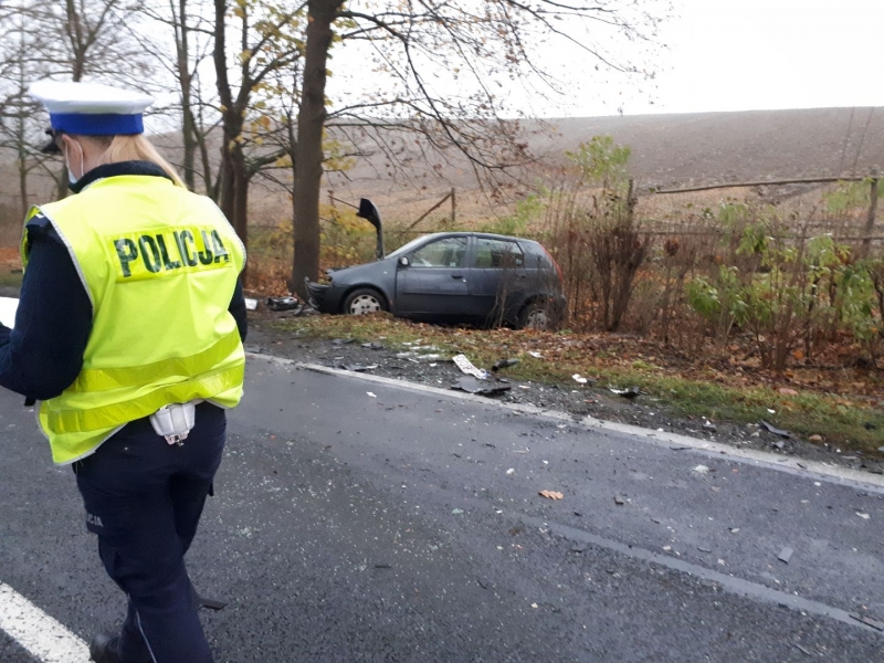 1/3 Czołówka na DK22 koło Strzelec