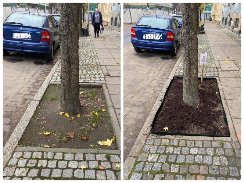 9/10 Akcja społeczników przy ul. 30 Stycznia 