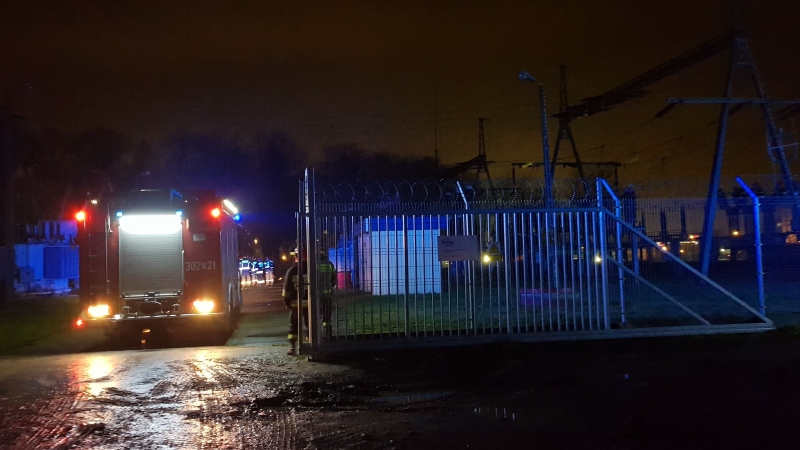 3/8 Pożar rozdzielni prądu w Gorzowie