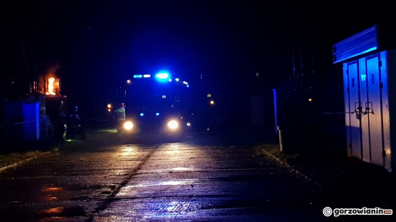 4/8 Pożar rozdzielni prądu w Gorzowie