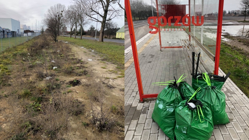 3/6 Posprzątany teren koło giełdy