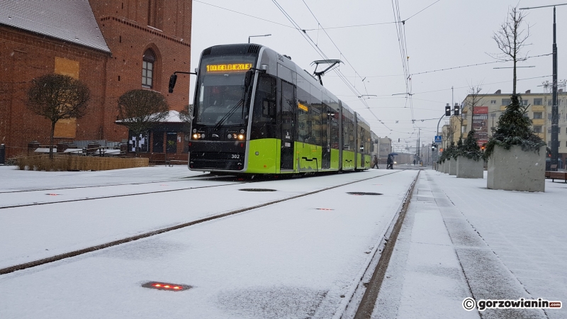 14/17 Noworoczne opady śniegu w Gorzowie