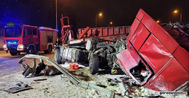 4/6 Wypadek ciężarówki na S3