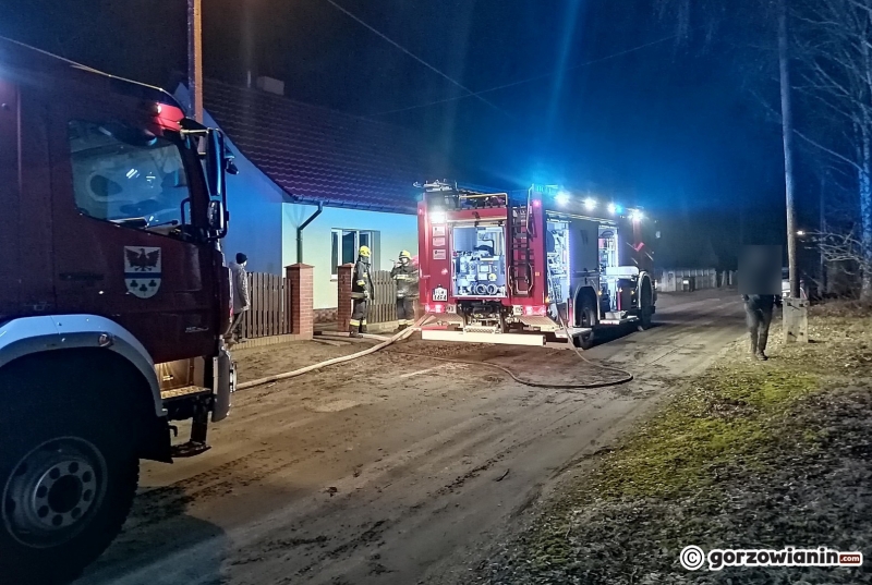6/7 Pożar w domu jednorodzinnym w Gliniku