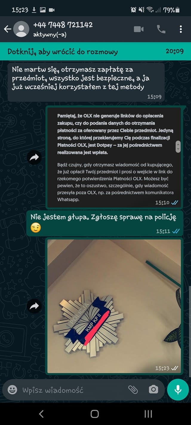 7/18 Próby oszustw czytelników portalu gorzowianin.com metodą 