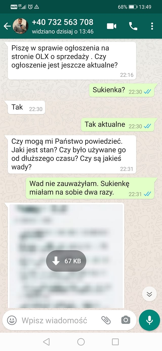 11/18 Próby oszustw czytelników portalu gorzowianin.com metodą 