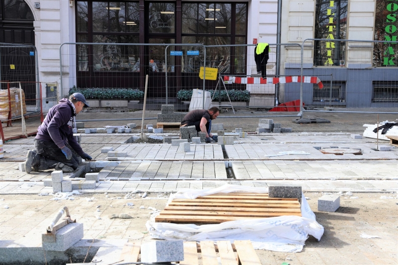 5/31 Postęp prac przy ul. Chrobrego i Mieszka I