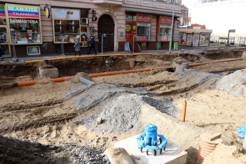 12/31 Postęp prac przy ul. Chrobrego i Mieszka I