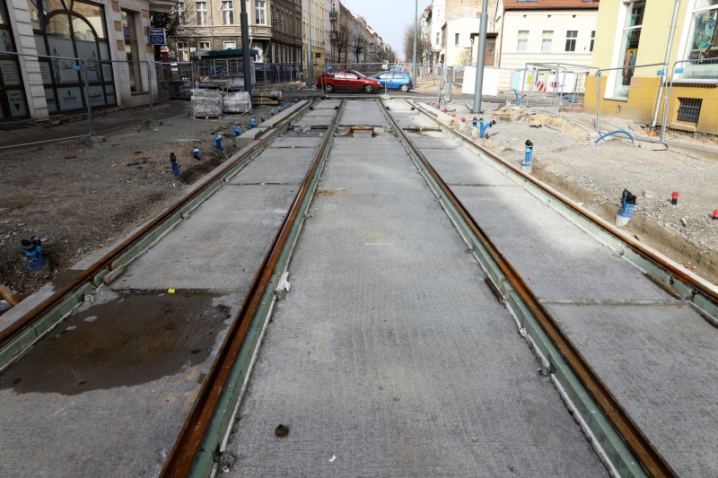 15/31 Postęp prac przy ul. Chrobrego i Mieszka I