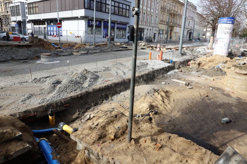 20/31 Postęp prac przy ul. Chrobrego i Mieszka I