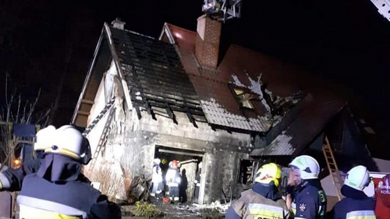 7/7 Pożar domu jednorodzinnego w Boleminie