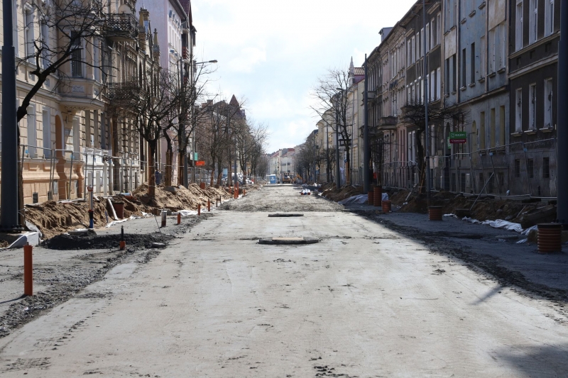 4/36 Postęp prac przy ul. Chrobrego i Mieszka I 