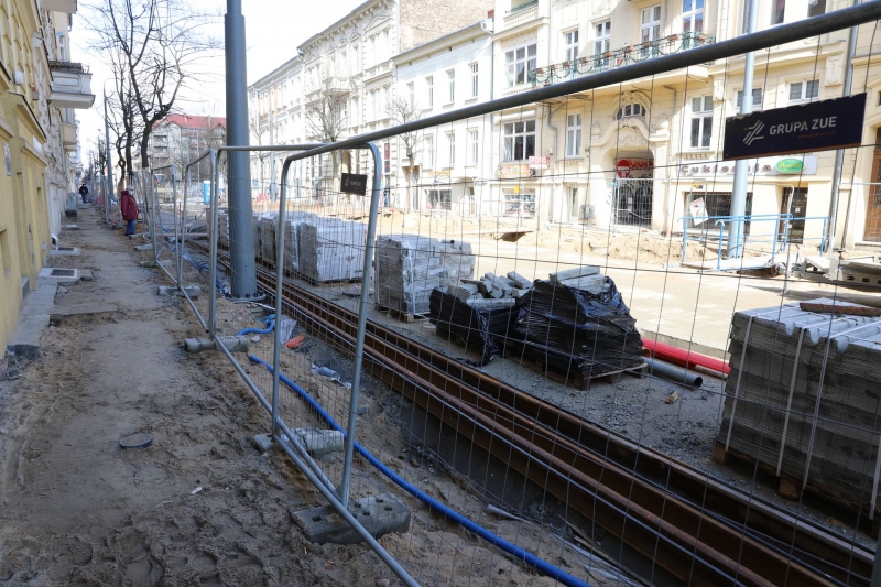 10/36 Postęp prac przy ul. Chrobrego i Mieszka I 