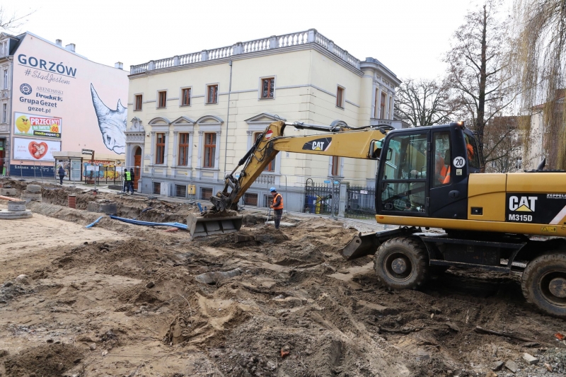 21/36 Postęp prac przy ul. Chrobrego i Mieszka I 