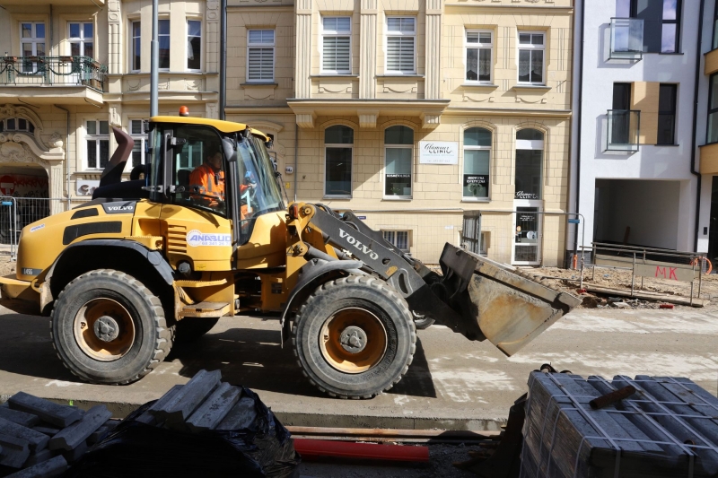 22/36 Postęp prac przy ul. Chrobrego i Mieszka I 