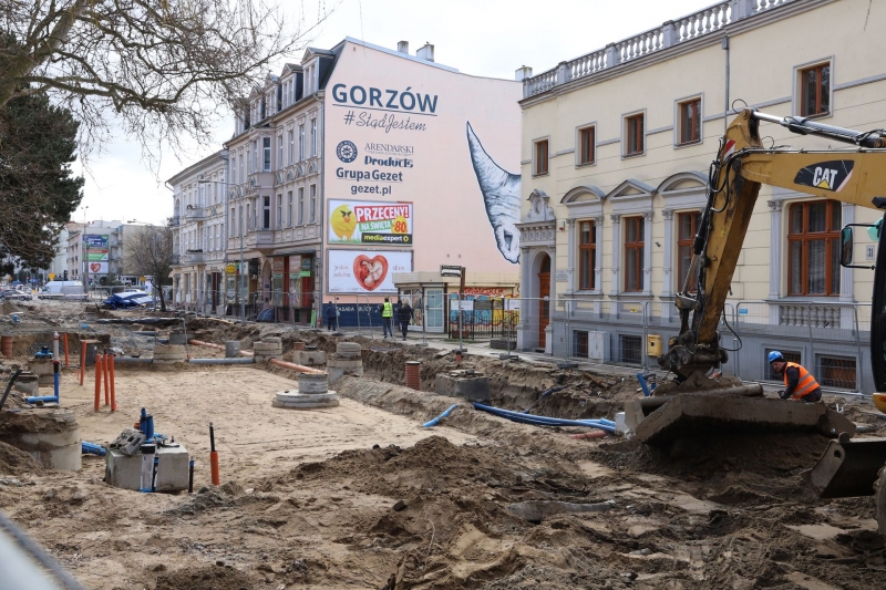 24/36 Postęp prac przy ul. Chrobrego i Mieszka I 